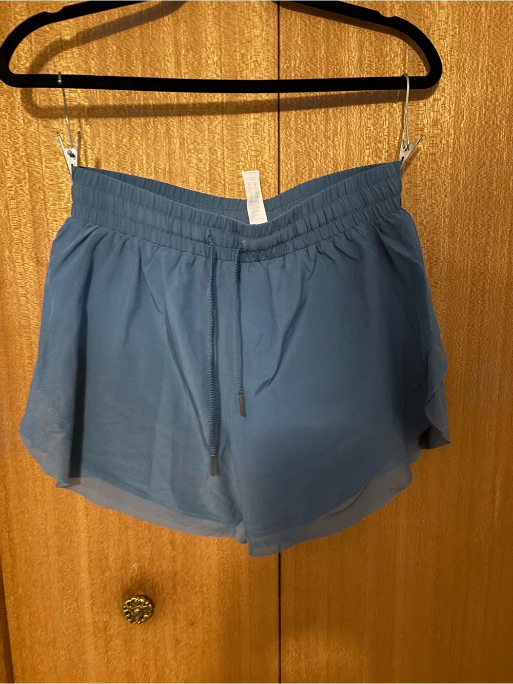 HALARA Blue Athletic Drawstring Shorts